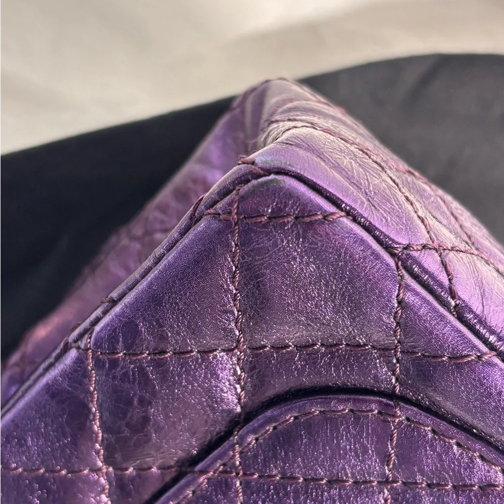 Chanel Metallic Purple Reissue Mini Double Flap - Picture 10 of 16